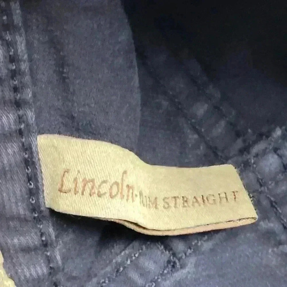 Guess Jeans Mens 34x32 Blue Denim Lincoln Slim Straight 5 Pocket Cotton Ribbed - Picture 7 of 10